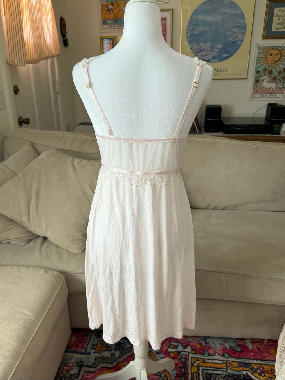 Soma Light Pink Nightgown or Slip Size Medium Soft and Comfy - Picture 4 of 5